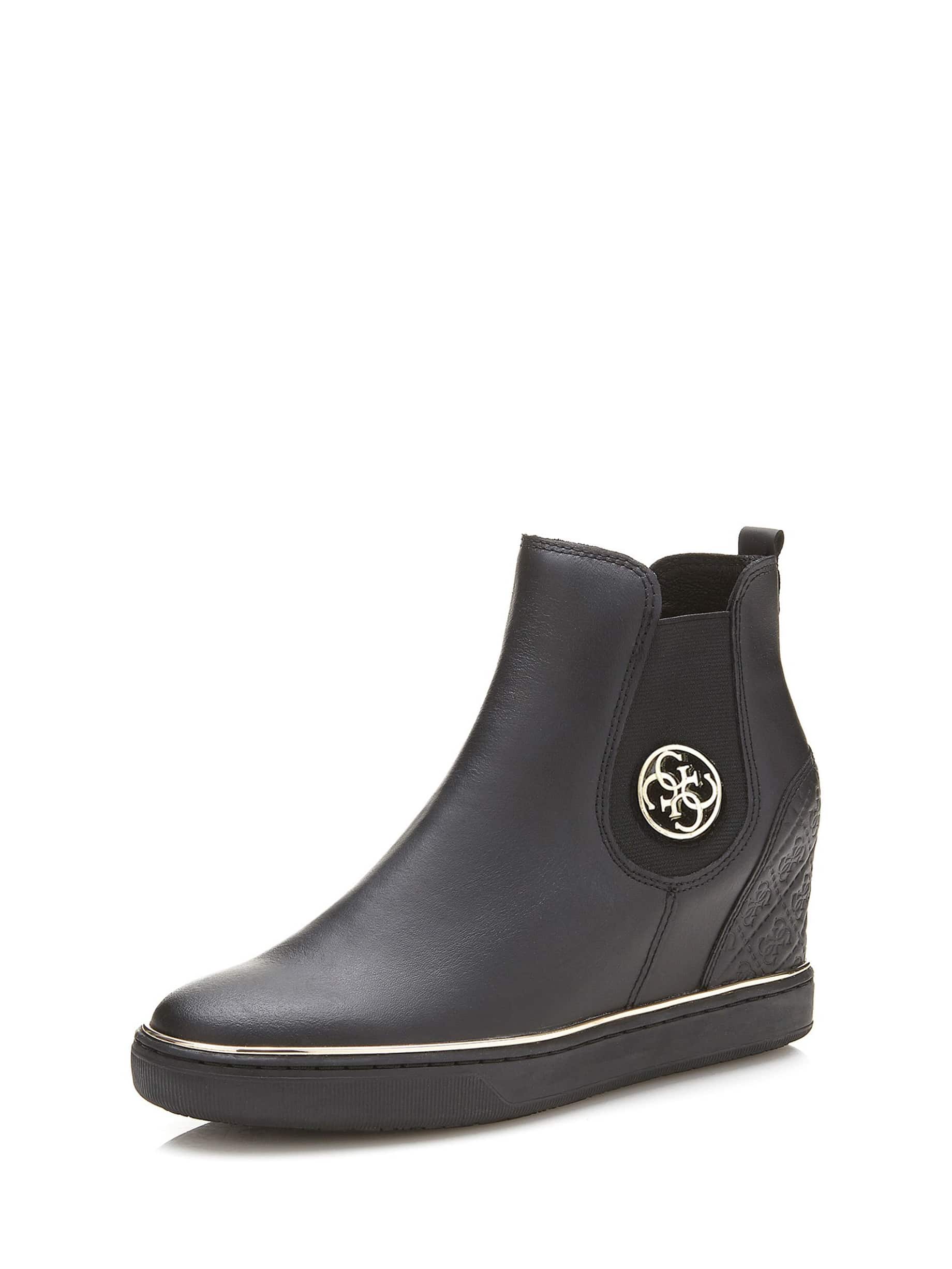buffalo black platform trainers