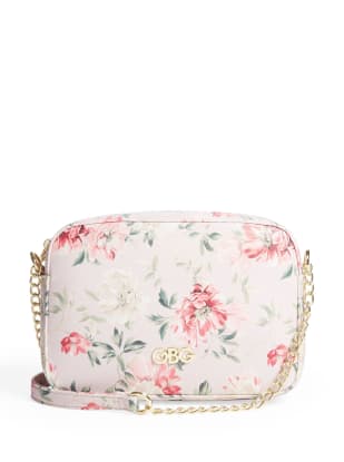 guess floral crossbody bag