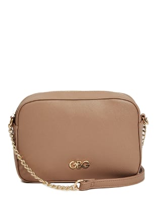 guess taupe handbag
