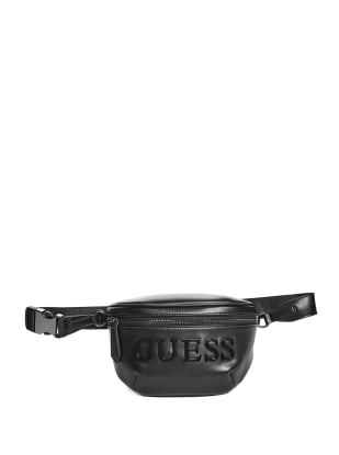 guess logo fanny pack