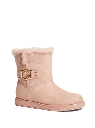 pink guess boots