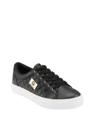 guess black slip ons