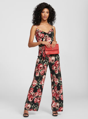 guess floral jumpsuit