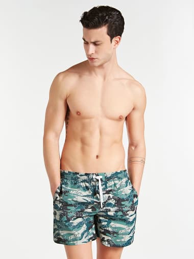 guess men's swim trunks