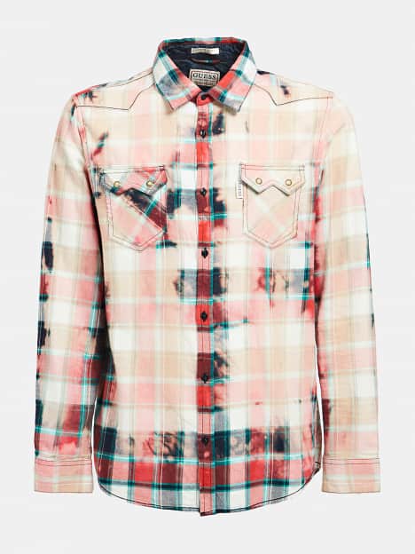 Camicia Motivo A Quadri Guess Eu