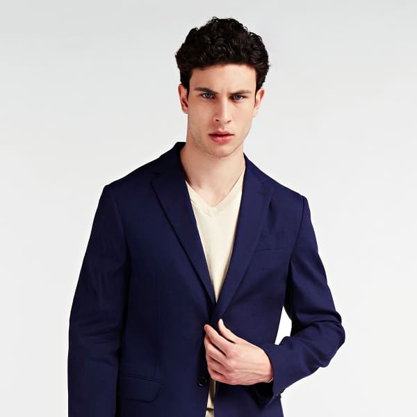 BLAZER LIN MELANGE MARCIANO | GUESS.eu BLAZER LIN MELANGE MARCIANO Marciano Guess en bleu pour