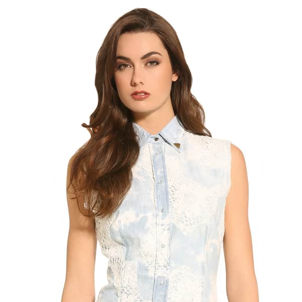 guess lalima denim shirt
