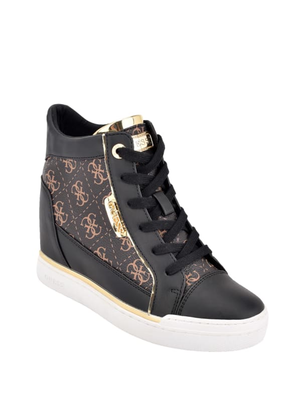 g by guess register wedge sneakers