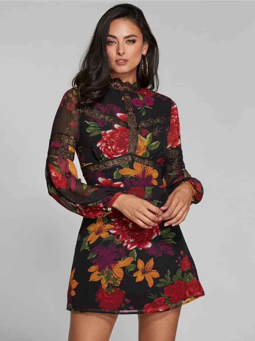 marciano floral dress