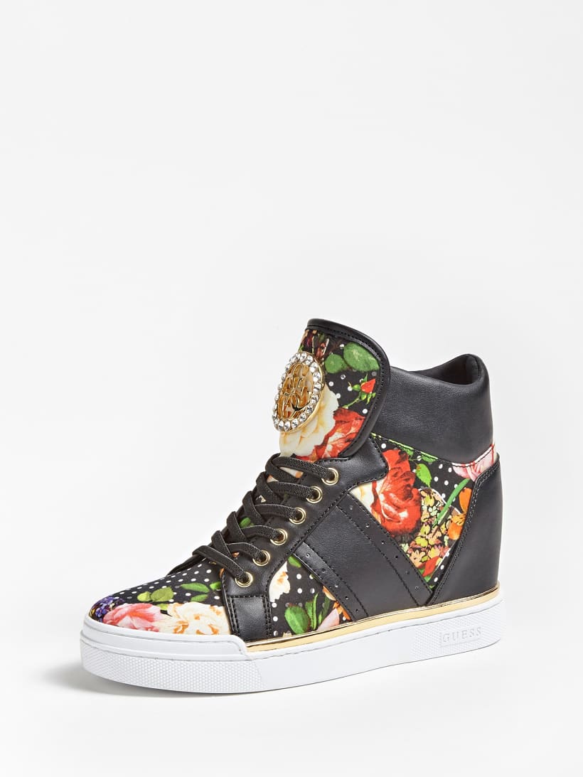 guess floral sneakers