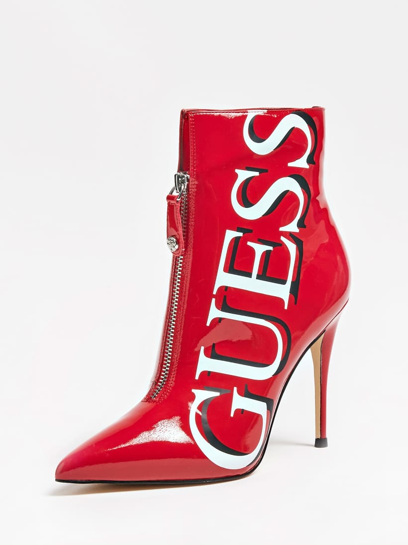 guess logo boots