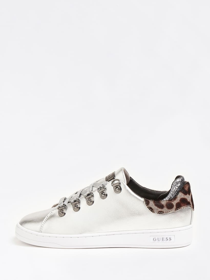 CHARLEZ PONYSKIN LAMINATED SNEAKER Guess Charlez Ponyskin Laminated