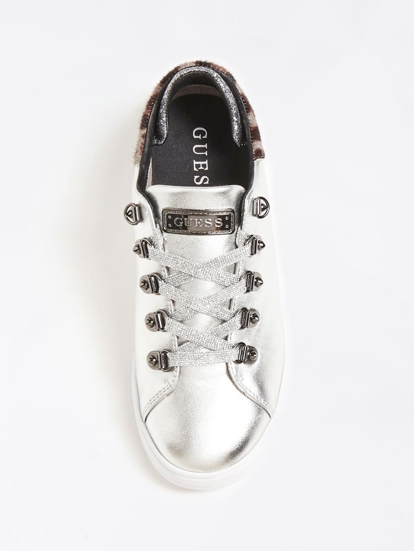 CHARLEZ PONYSKIN LAMINATED SNEAKER Guess Charlez Ponyskin Laminated