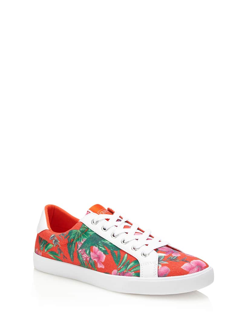 guess floral sneakers