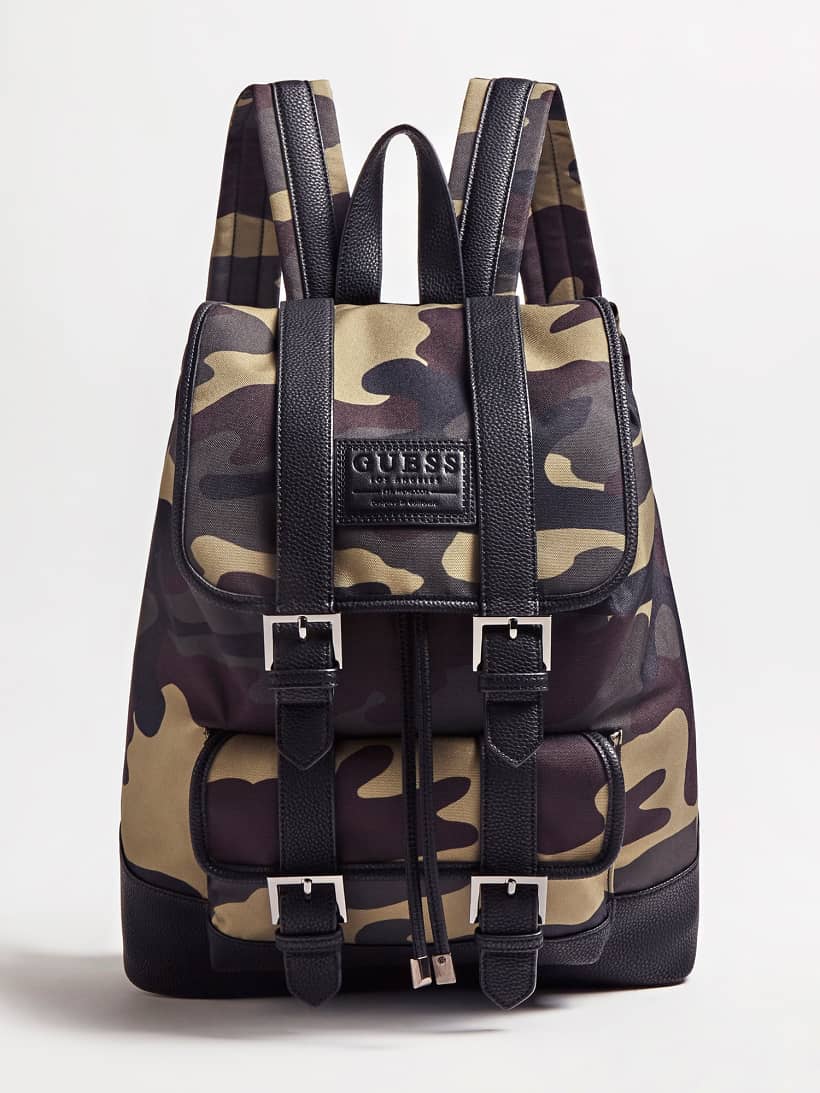 guess camo backpack