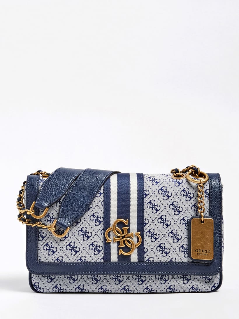 guess blue crossbody bag