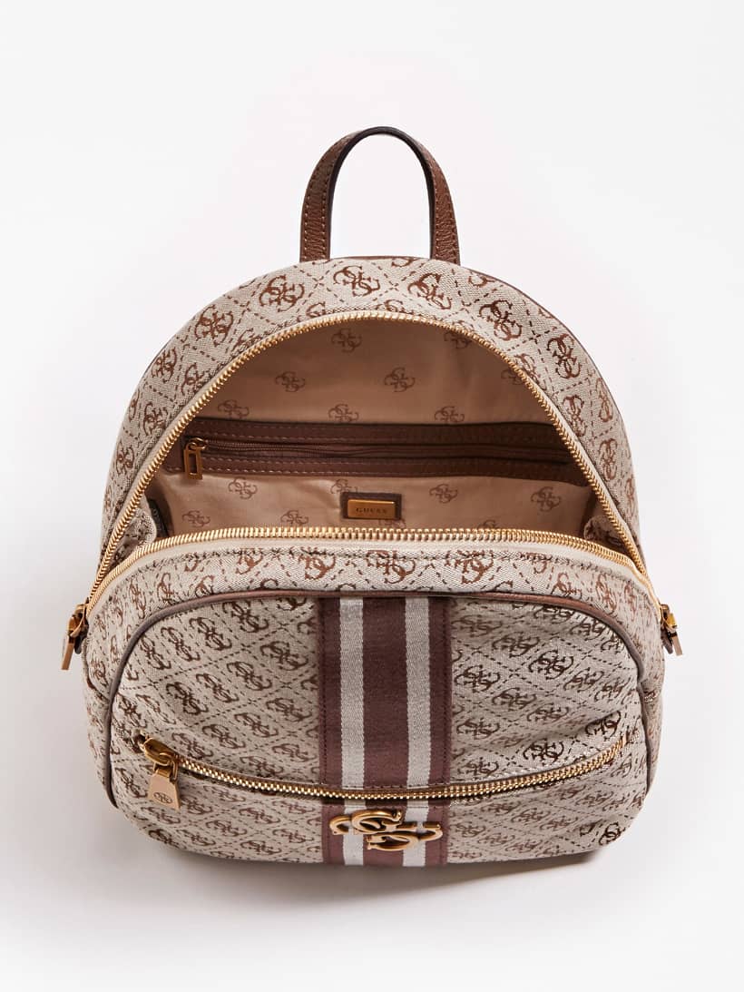 guess logo print backpack
