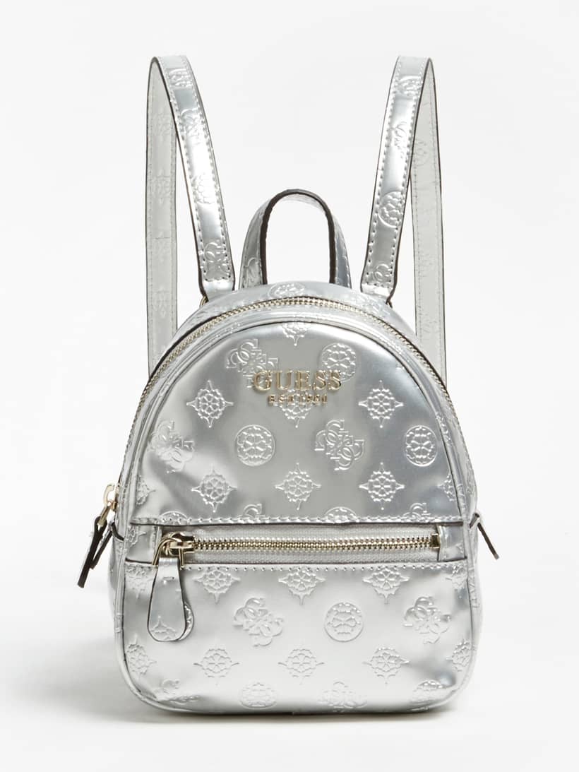 guess backpack silver