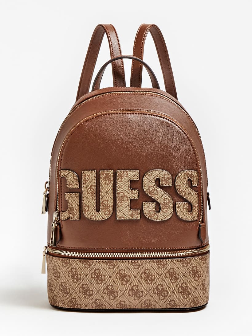 skye logo print backpack