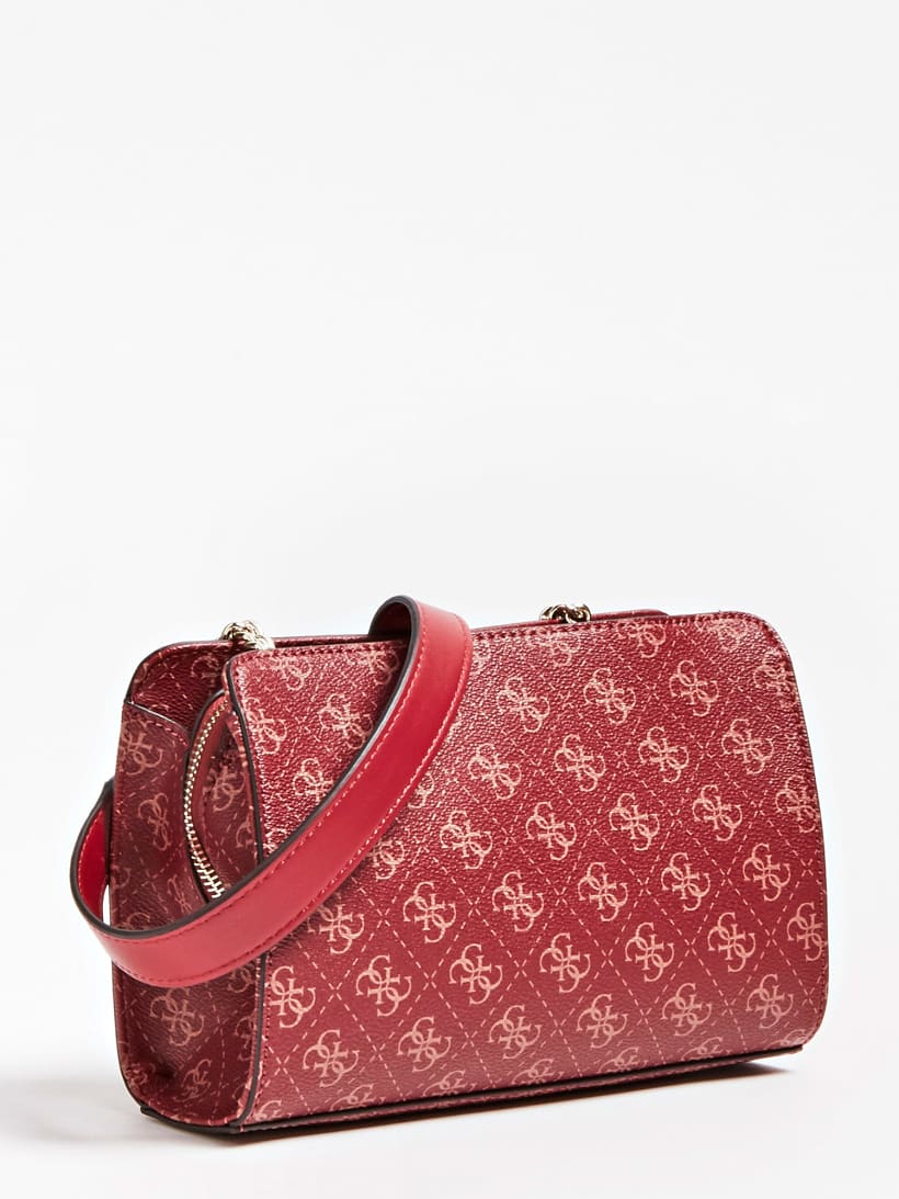 Aline All Over Logo Crossbody Bag Guess Ru The clothes and setting of the shoot really worked well together to make this campaign come to life. aline all over logo crossbody bag