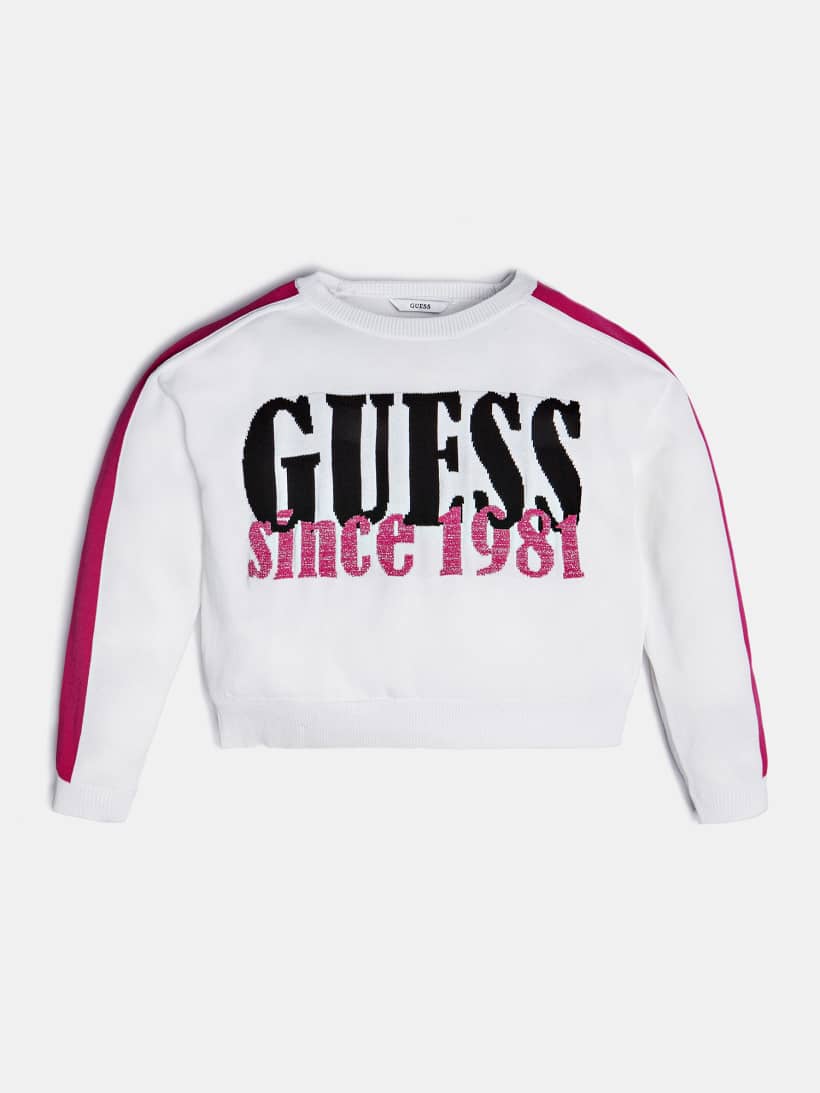 guess pink jumper