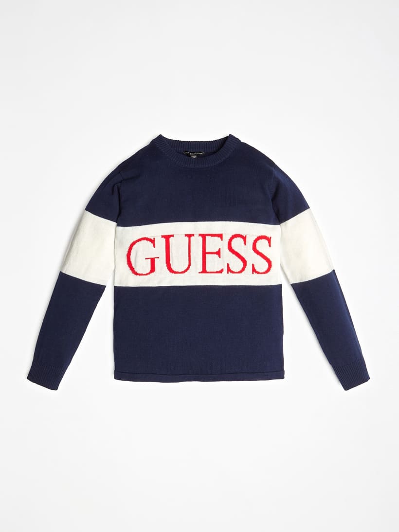 Guess striped jumper clearance