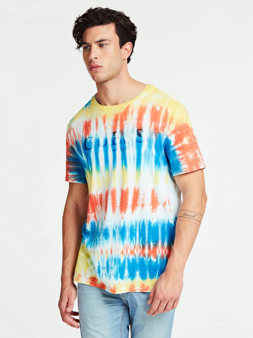guess tie dye t shirt