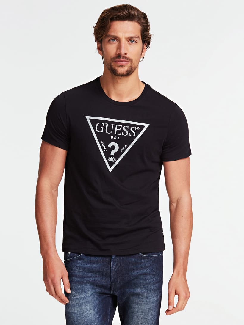 guess reflective t shirt