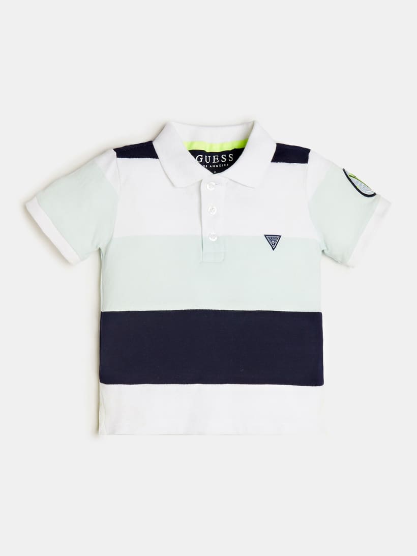 guess striped polo