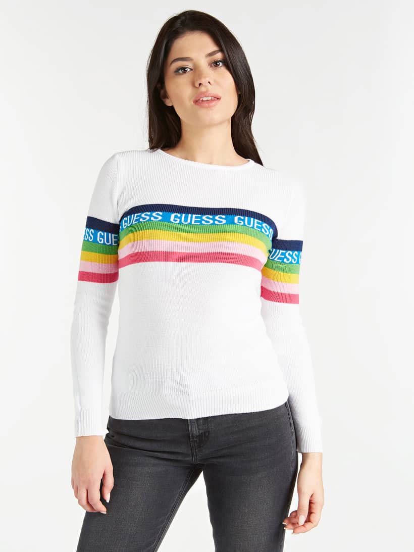 guess striped jumper