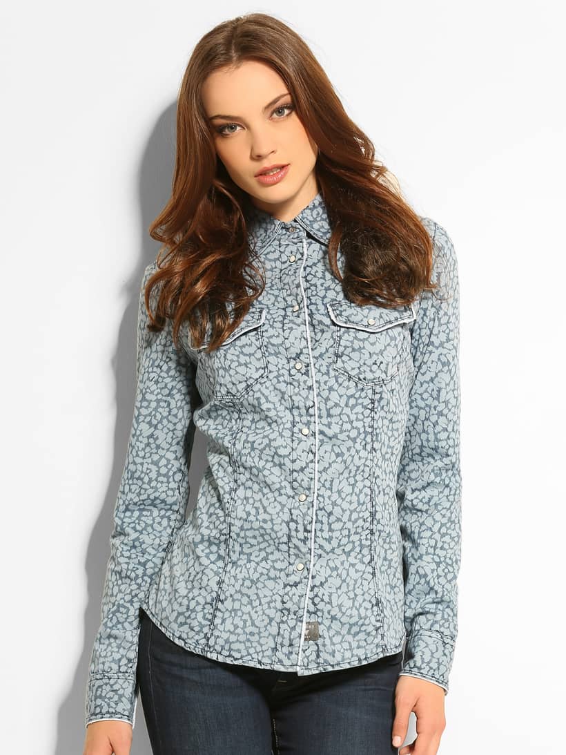 guess lalima denim shirt
