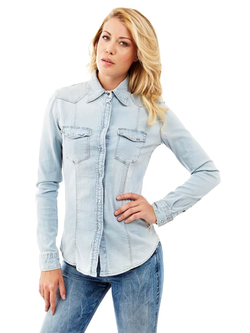 guess lalima denim shirt