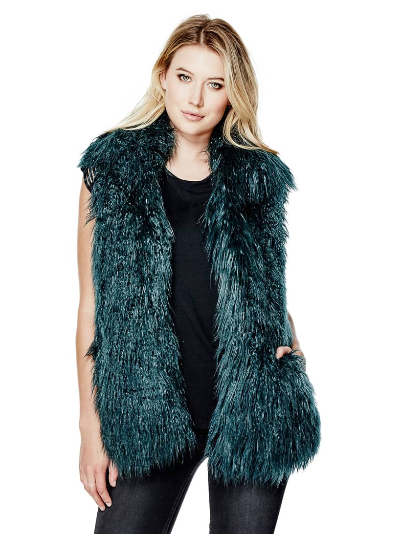 Gilet In Pelliccia Sintetica Guess Eu