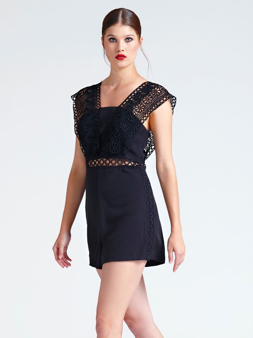 jumpsuit with lace detail