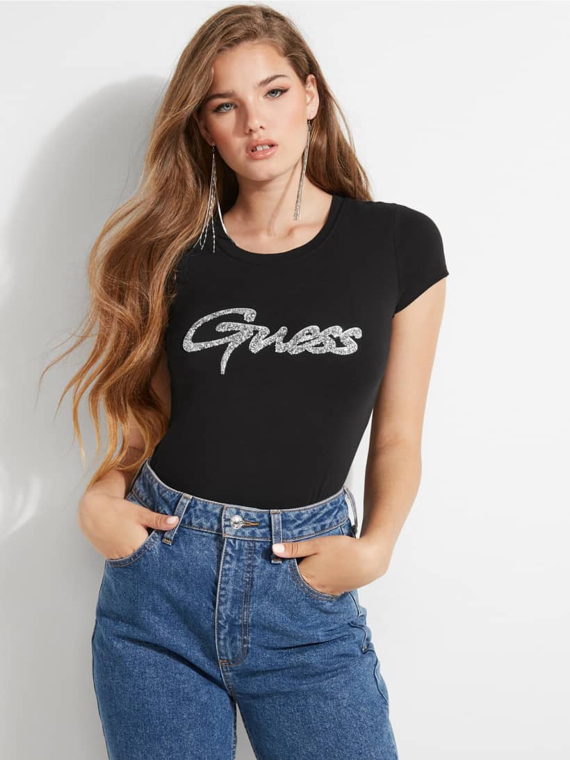 guess glitter shirt