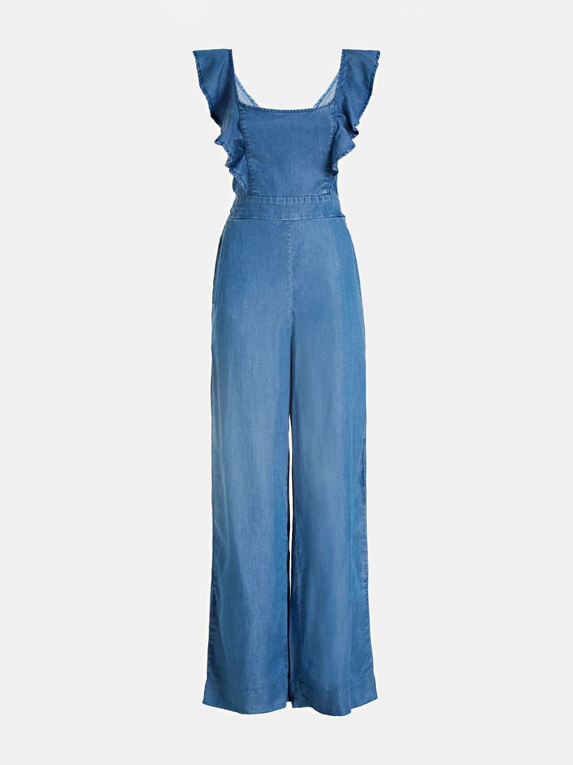 denim palazzo jumpsuit